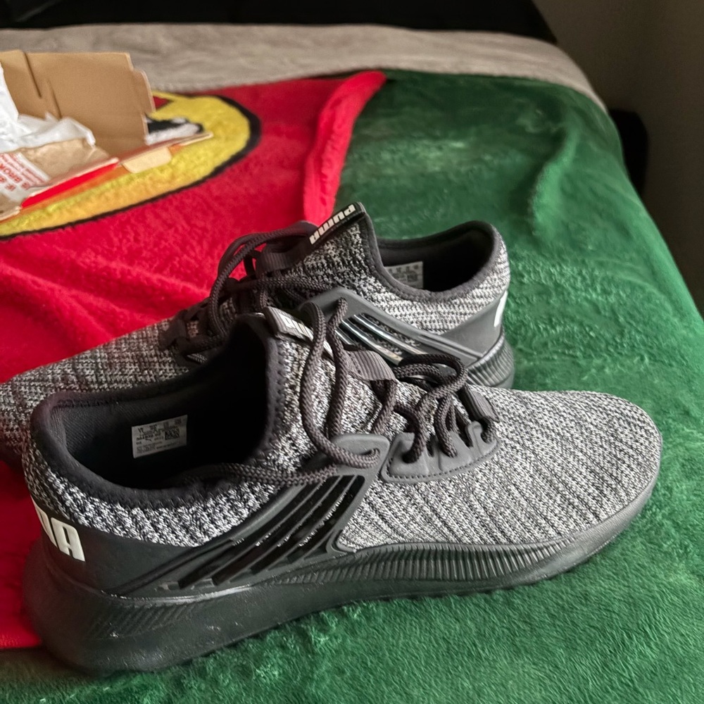 Gray Puma Pacer Future DoubleKnit